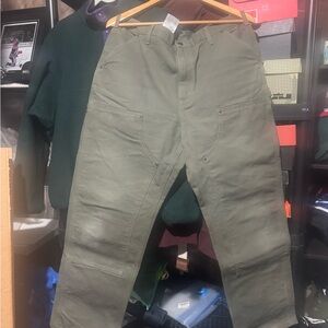 Carhartt Men's Cargo Pants in Olive Double Knee